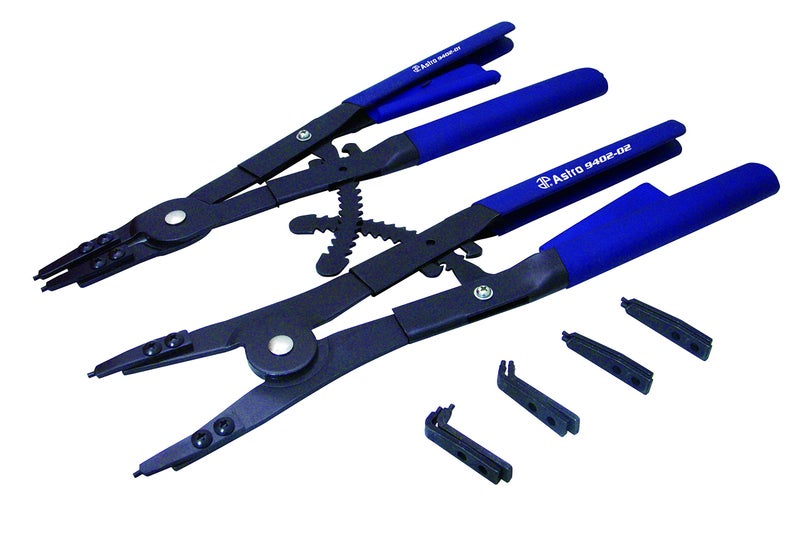 Astro Pneumatic Tool Astro 9402 16" Snap Ring Plier Set - 2 Piece, Blue, Black - Image 1